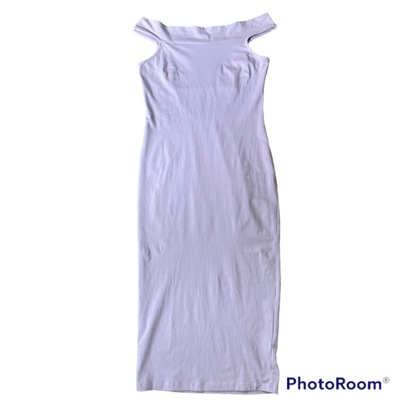 ASOS Bodycon Lilac Purple open Back Dress Size 8 - Picture 1 of 13